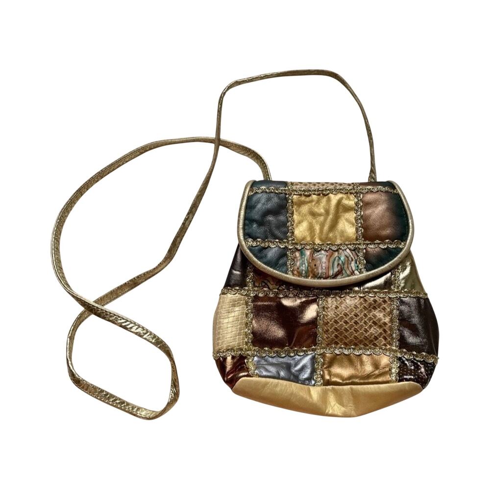 Gino Vintage 70s Patchwork Leather Bag